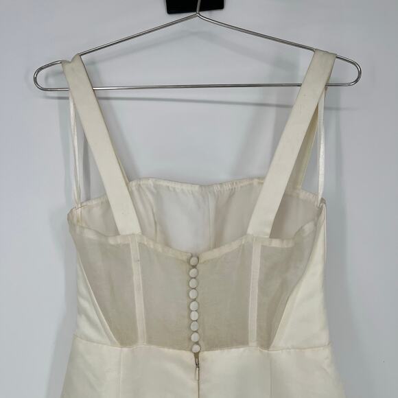 BHLDN x Amsale Olympia Gown Ivory Cream Women's Size 4 NWT FLAWS - Picture 14 of 16